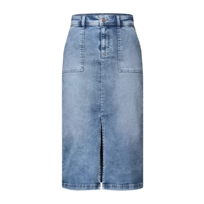 Immagine di Street One MIT Schlitz Gonna di jeans, Donna, Taglia: 52, Blau