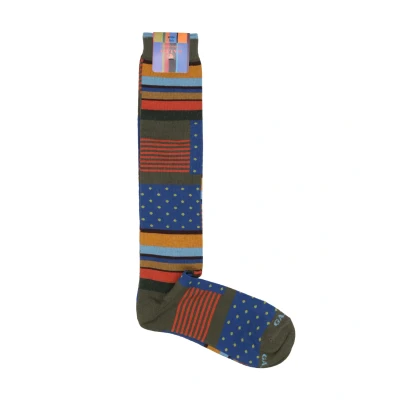 Immagine di Gallo WITH Motif AND Windsor Stripes Calzettoni, Uomo, Taglia: One Size, Militare