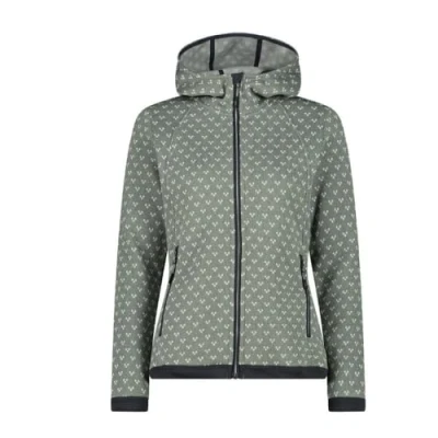 Immagine di CMP Giacca da donna in pile Knit Tech con cappuccio fisso, Mineral Bianco, 42