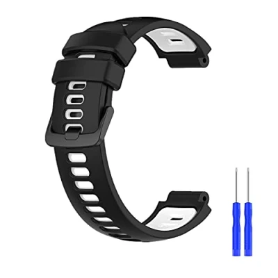 Immagine di Muovrto Cinturino di ricambio per Garmin Approach S20/S6/S5,Cinturini in Silicone Forerunner 220/230/620/235XT/735XT