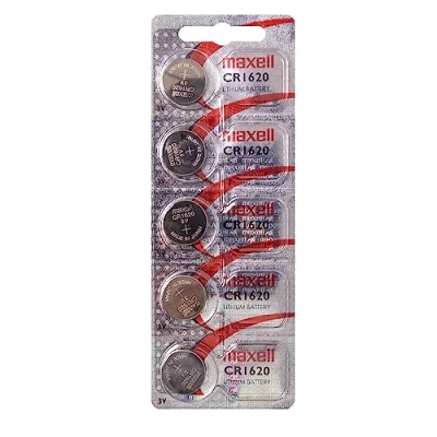 Immagine di Maxell Pila 5 Pz. CR1620 Litio 3V D16 H2,0mm
