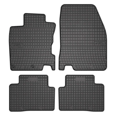 Immagine di FROGUM 0457 Set tappetino Gomma anteriore e posteriore 4 nero Su misura NISSAN: Qashqai 2