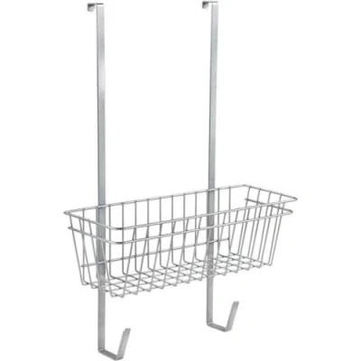 Immagine di Metaltex Cleany Cestello Multiuso dietroporta, Argento Metallizzato, 28x15x49