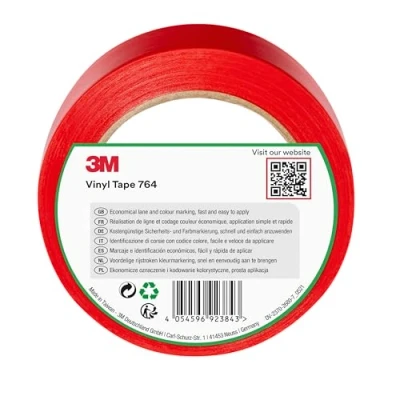 Immagine di 3M Nastro In Vinile Multiuso 764I Rosso, 50 Mm X 33 M