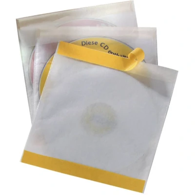 Immagine di Durable Busta per CD 521019 1 CD/DVD/Blu Ray Trasparente Polipropilene 10 pz.