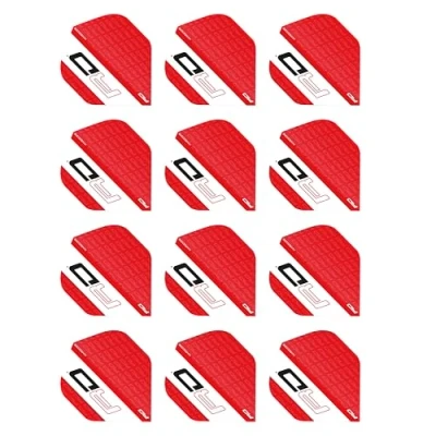 Immagine di RED DRAGON Hardcore XT RD Logo Extra Spesso 4 Set per Confezione (12 Alette Freccette in Totale), Rosso e Bianco.