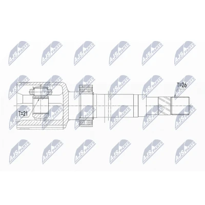 Immagine di NTY NPW RE 119 Kit Giunto Omocinetico Cambio manuale Assale anteriore Dx