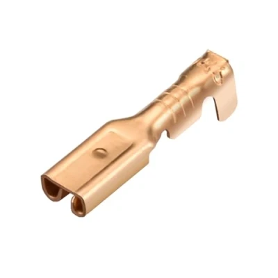 Immagine di Heschen Terminali a crimpare forcella da 2,8 mm, 100 pezzi, non isolati, cavi 0,5 mm² 0,8