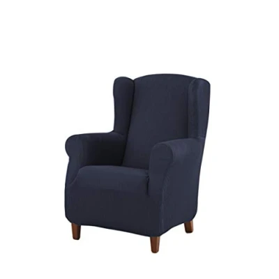 Immagine di Estoralis BERTA Copripoltrona con Orecchie Elasticizzate, Colore Blu Navy