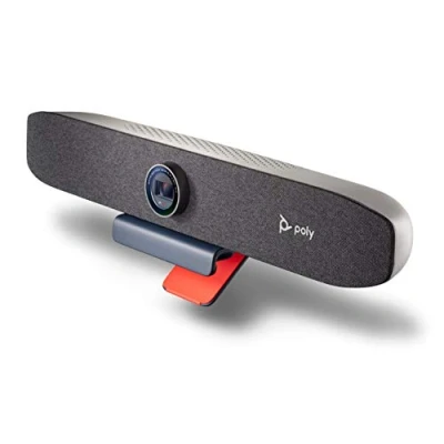 Immagine di Barra video personale Poly Studio P15 (Plantronics) 4K all in one Videocamera, microfoni e altoparlante Audio di qualità superiore Certificazione per Zoom Microsoft Teams