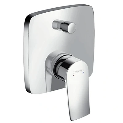 Immagine di hansgrohe Metris Miscelatore monocomando vasca ad incasso con valvola antiriflusso in accordo la norma EN1717, cromo, 31451000