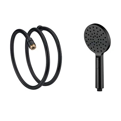 Immagine di GRIFEMA G901B Doccetta Telefono con Flessibile 1.8 m, Manopola Doccia Stop, On/off, Nero [Exclusiva Amazon] [Esclusiva