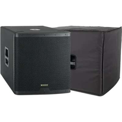 Immagine di Pronomic C 118SA Subwoofer Attivo 1600W, speaker 18&quot; con bobina 3&quot;, frequenza 30 200 Hz, 4 DSP preset, max SPL 126 dB, include copertura protettiva.