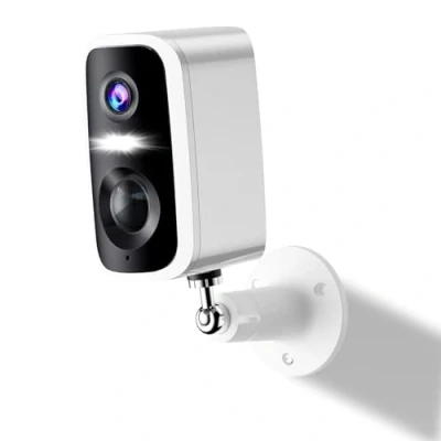 Immagine di Telecamere di sicurezza wireless per esterni, visione notturna a colori 2K, rilevamento del movimento, conversazione bidirezionale, alimentazione batteria, WiFi, telecamera interni, IP65
