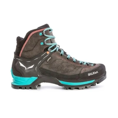 Immagine di Salewa MTN Trainer MID GTX Scarpa da hiking, Donna, Taglia: 40.5, Magnet/viridian green Pelle e tessuto