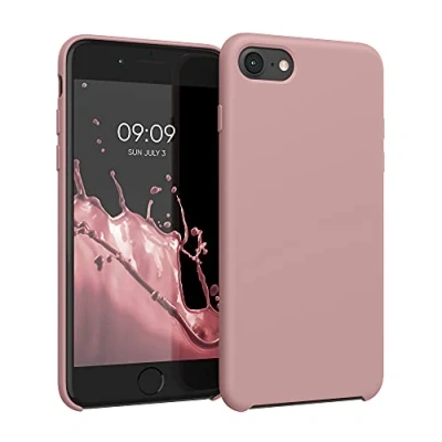 Immagine di kwmobile Cover per Apple iPhone SE (2022) / (2020) 8 7 Custodia Back Case Smartphone in Silicone TPU Protezione Gommata rosa invernale