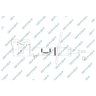 Immagine di GSP 32370192 Ammortizzatore Assale anteriore Sx A pressione del gas doppio tubo tipo McPherson SUZUKI: Swift V (AZ) 1.0 SHVS, 1.2