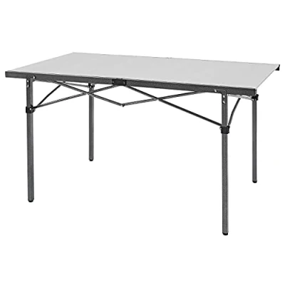 Immagine di KingCamp KC2133 Tavolo pieghevole da campeggio, per 4 6 persone fino a 80 kg, portata 107 x 70 cm, colore: Argento