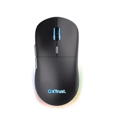 Immagine di Trust Gaming GXT 926 Redex II Mouse Wireless 2.4GHz 65 Ore di Autonomia, Kailh Switches, 10000 DPI, 6 Pulsanti Programmabili, Ricaricabile RGB Laptop Computer Nero
