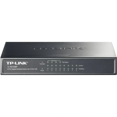 Immagine di TP LINK TPLINK HUB SWITCH 8 PORTE GIGABIT 4 POE 10/100/1000 TL SG1008P