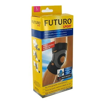 Immagine di FUTURO FUT45697 fasciatura SPORT ginocchio, ambidestro, privo di lattice, taglia L, 43,0 a 48.0 cm