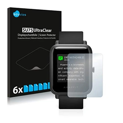 Immagine di savvies (6 Pezzi Pellicola Protettiva per Huami Amazfit Bip S Protezione Schermo Trasparente