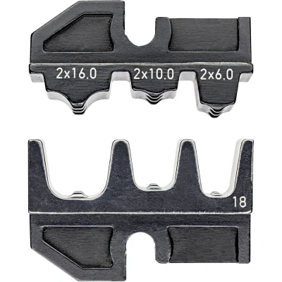Immagine di Knipex Werk 97 49 18 Matrice di crimpaggio Doppino 6 fino a 16 mm² Adatto per marchio (Pinze) 43 200, E, E AUS, UK,