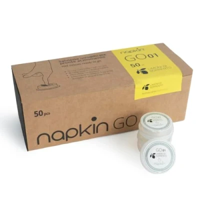 Immagine di Napkin GO 01 Salviettine Limone Umidificate in capsula, anallergiche Conf. 50pz