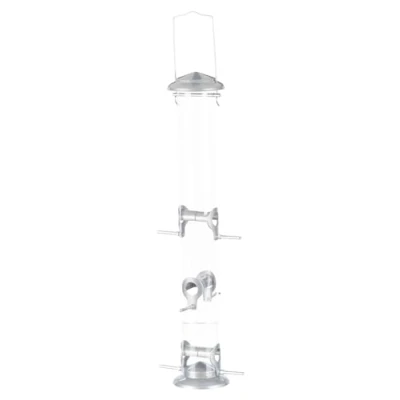 Immagine di Trixie 55637 Mangiatoia per esterni, 1.300 ml/53 cm, colore: Argento
