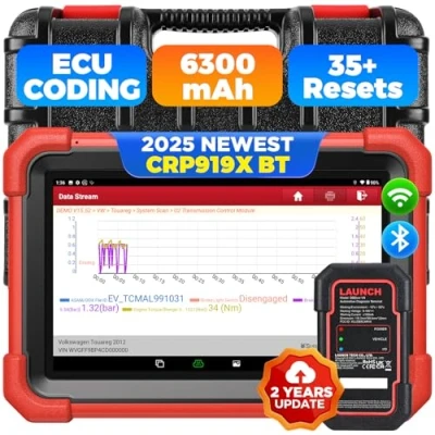 Immagine di LAUNCH X431 CRP919X BT Diagnostico Bidirezionale OBD2 Scanner, Codifica ECU, IMMO, Diagnostica Wireless con DBScar VII, Autenticazione Automatica FCA (CRP919X BT)