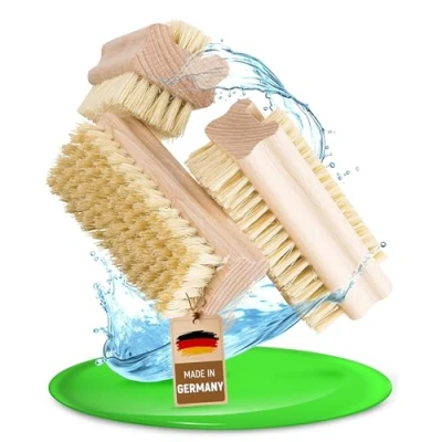 Immagine di FEINHOLZ® Spazzola per unghie mani (3 pezzi) una perfetta igiene e pulizia spazzolino bambini spazzole da Bagno spazzolina manicure