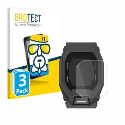 Immagine di brotect Pellicola Protettiva Vetro per Casio G Shock GBD 200 Protezione Schermo (3 Pezzi) [Durezza Estrema 9H, Chiaro]