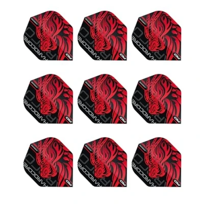 Immagine di Red Dragon Hardcore Jonny Clayton Flights 3 set per confezione (9 freccette in totale)