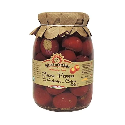 Immagine di Peperoncini Ripieni con Alici e Capperi 920gr