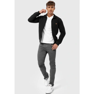 Immagine di Indicode Jeans Bermie Felpa con zip, Uomo, Taglia: Large, Black