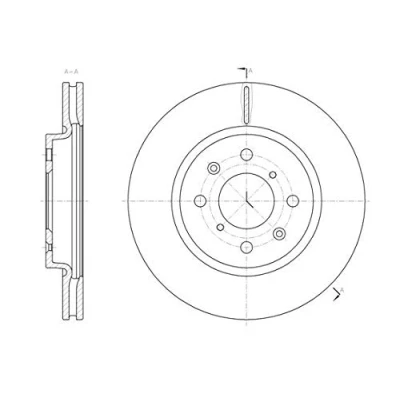 Immagine di REMSA 61481.10 Disco freno Assale anteriore 255,8, 255,8 22 4 ventilato SUZUKI: SWIFT