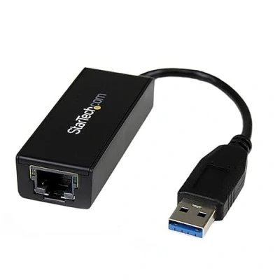 Immagine di StarTech.com Adattatore USB Ethernet Gigabit (RJ45), Dongle 3.0 a RJ45 for Laptop/PC, Convertitore 10/100/1000 Mbps, di rete alimentato via (USB31000S)