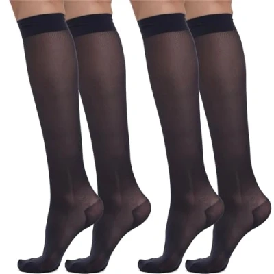 Immagine di BeOnTop Gambaletti compressione Graduata Donna 70 Denari 2Pz Calze 17 18 mmHg, a Comfort Support Line, by Gambetti Made in Italy