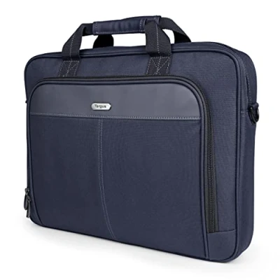 Immagine di Targus Cartella Sottile con Borsa a Tracolla, 16&quot; Classic Topload Custodia per Notebook Unisex Adulto, Blu, 16 inch