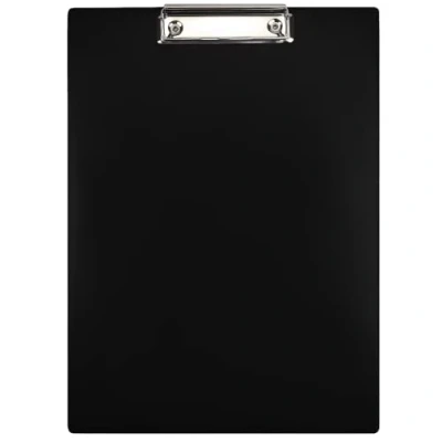 Immagine di Netuno 1 portablocco A4 con clip, colore nero, morsetto in metallo, plastica, clip formato DIN A4,