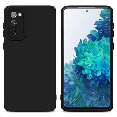 Immagine di Cadorabo Custodia compatibile con Samsung Galaxy S20 FE in FLUID NERO Coperchio protettivo silicone TPU flessibile
