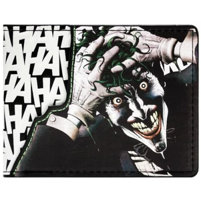 Immagine di The Batman Evil Joker HAHAHA! Portafoglio/Portamonete Bi Fold Porta ID &amp; Tessere, Viola