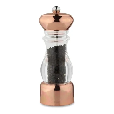 Immagine di Grunwerg PM 817CU Macina sale o pepe rame e acrilico, meccanismo di macinazione in ceramica resistente scandinavo senza BPA, 6 cm x 17