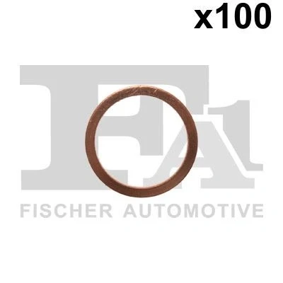 Immagine di Guarnizione in rame (set: 100 pezzi) BORG HICO USM010 14x18