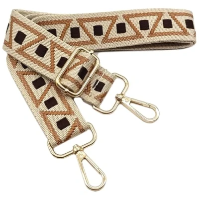 Immagine di Tracolla Colorate per Borse Donna Cinghia della Borsa Larga Marrone Caffè, Regolabile con Gold Moschettone, Durevole Crossbody Borsa, Borsetta, DIY Spalla Accessori Ragazze, 1108