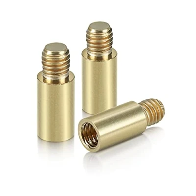 Immagine di kwmobile 3X Pesi a Vite per Freccette 1,5g Filettatura in Ottone 2BA Pesetti Avvitabili Dardo Accessori Peso Frecce Oro