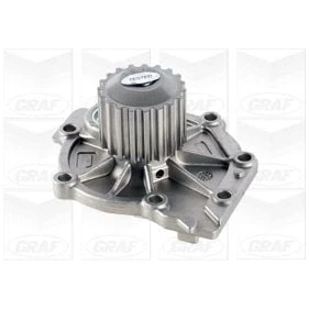 Immagine di GRAF PA1281 Pompa acqua 19 con guarnizione meccanico Lamiera d&#039;acciaio 56,24 per trasmissione cinghia dentata VOLVO: V40 Hatchback, S80 II, XC60 I