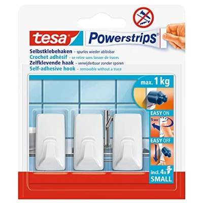 Immagine di tesa Powerstrips Hooks S rectangular white
