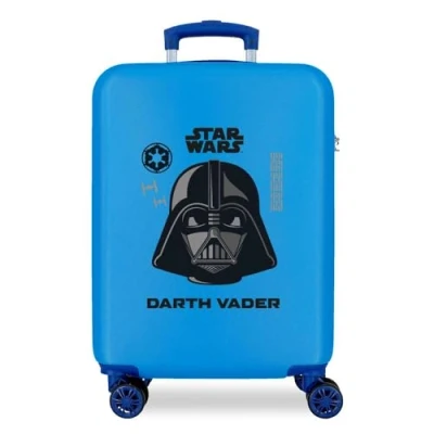 Immagine di Star Wars Darth Vader Valigia da cabina blu 38 x 55 20 cm rigida ABS chiusura a combinazione laterale 34 l 2 kg 4 ruote doppie bagaglio mano