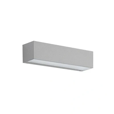 Immagine di Lucande Applique a LED Lengo, 25 cm, argento, 1 luce, IP65